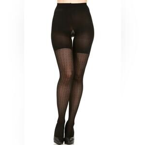 ASSETS by Sara Blakely Shaping Tights Black Textured Wish Bone Spanx